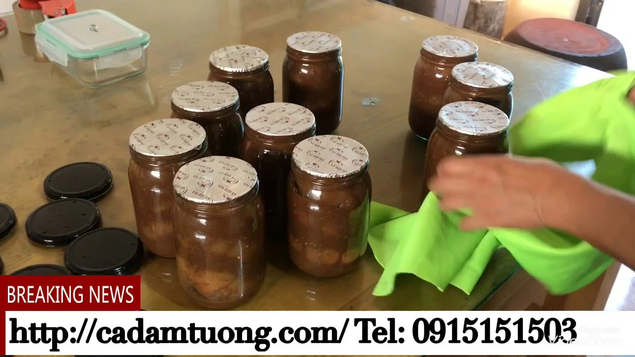 Đóng cà dầm tương chuyển cho khách