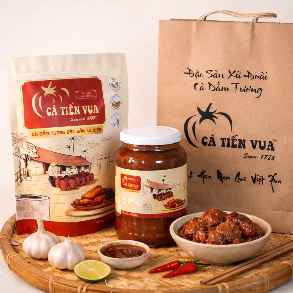 CÀ DẦM TƯƠNG-COMBO- TÚI(5 Quả) + LỌ THỦY TINH(5 Quả)