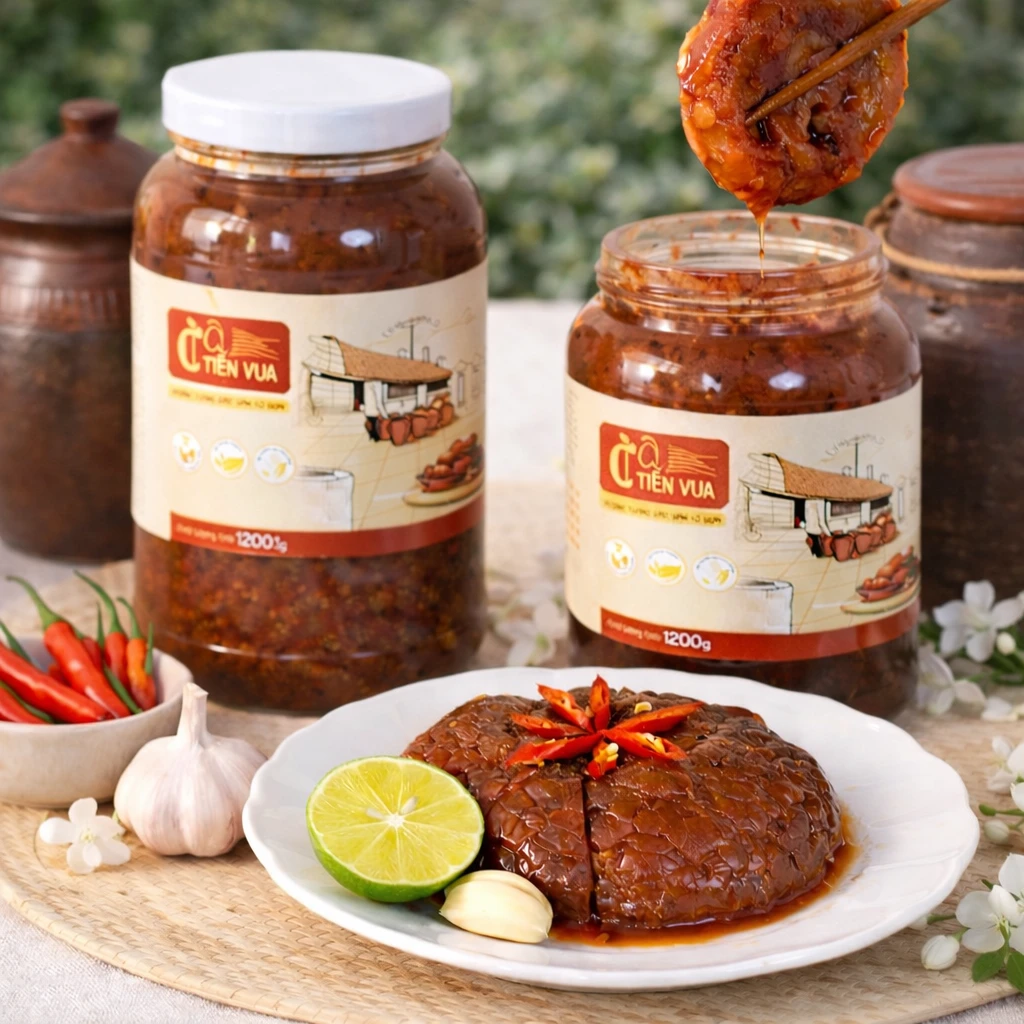 CÀ DẦM TƯƠNG-COMBO- 3 LỌ THỦY TINH(15 quả)